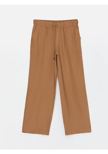 Lcwaıkıkı Classic Beli Lastikli Düz Geniş Paça Kadın Pantolon indirimleri