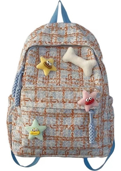 Niş Sevimli Sırt Çantası Üniversite Öğrencisi Rahat ve Çok Yönlü Seyahat Sırt Çantası (Yurt Dışından)