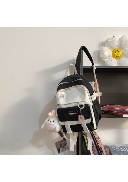 Sırt Çantası Yeni ve Sade, Erkekler ve Kadınlar Için Aynı Tarzda, Ortaokul Öğrenci Çantası, Ultra Hafif Öğrenci Çantası (Yurt Dışından)