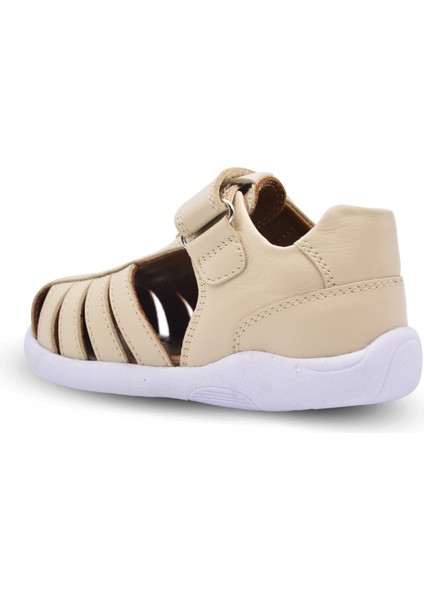 Winco Tek Cırtlı Deri Yumuşak Ilk Adım Sandaleti Bej fiyatları