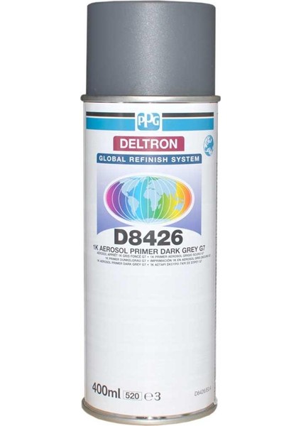 Deltron D8426 Dolgu Astar Sprey K. Gri 400 ml