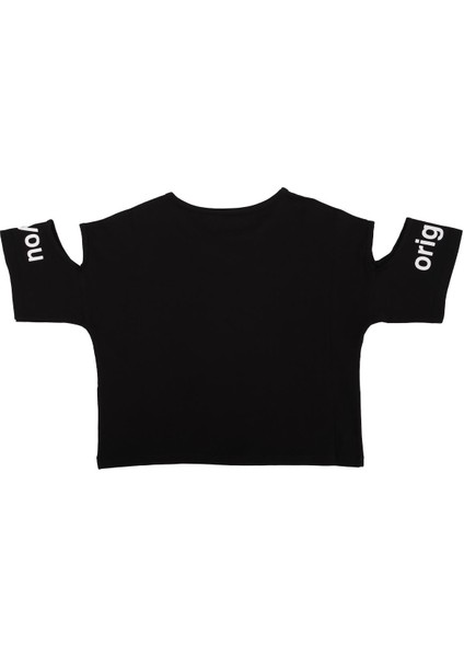 Baskılı Omzu Açık T-Shirt modelleri