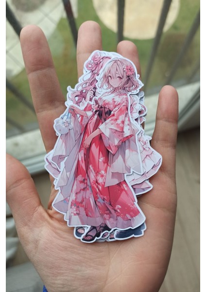 12 Adet Anime Girl Sevimli Kız Sticker Seti Bullet Journal Laptop Termos Scrapbook Kawaii fiyatları