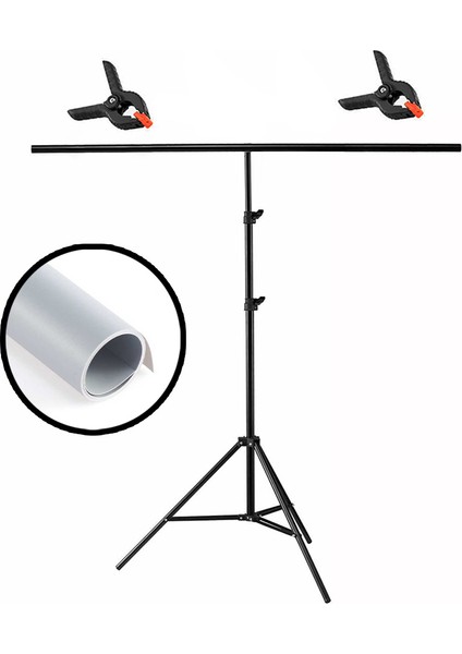 Seyyar Pvc Fon Perde Gri - Grey 120CM x 200CM