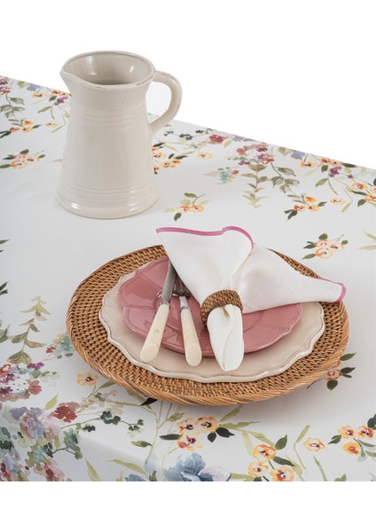 Pembe Pikolu 4'lü Peçete Seti CVICD1C23AGA1411ET-0003
