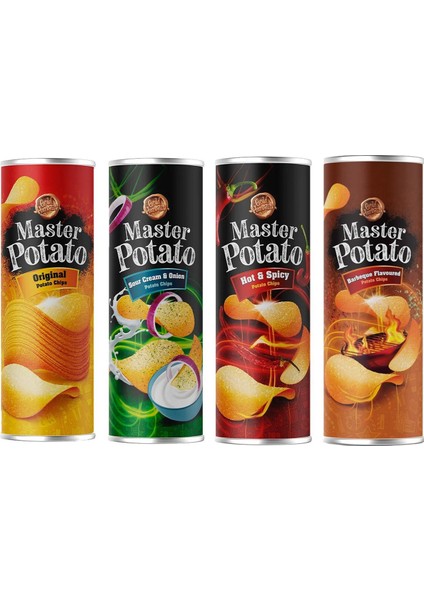 Potato Cips 160 gr 4 Lü Karma Paket