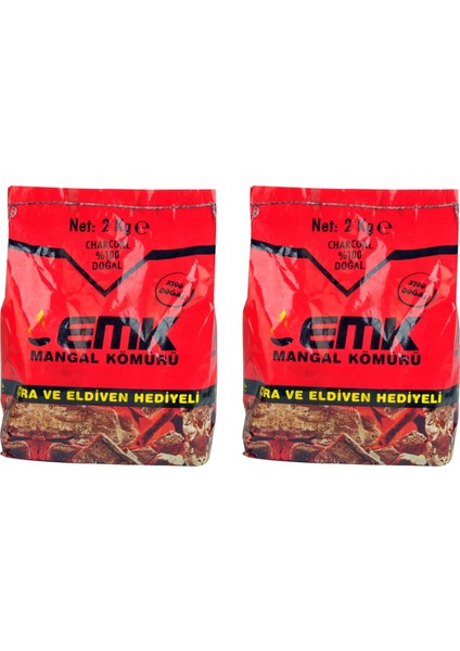 Mangal Kömürü 2 kg x 2 Adet