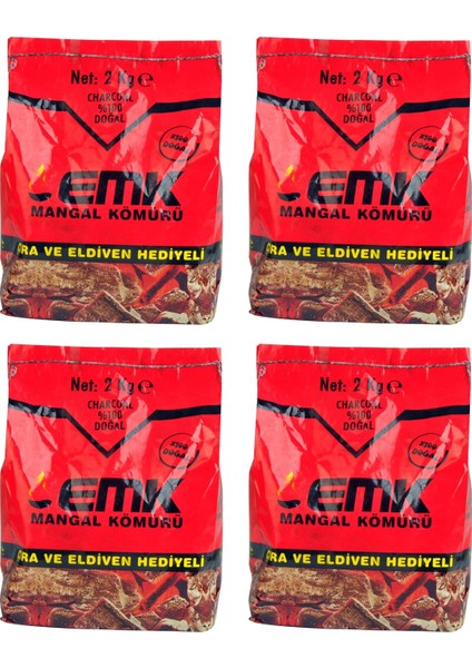 Mangal Kömürü 2 kg x 4 Adet