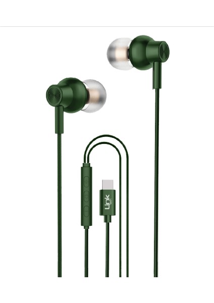 H72 Ekstra Bass Type-C Kulak Içi Kablolu Kulaklık