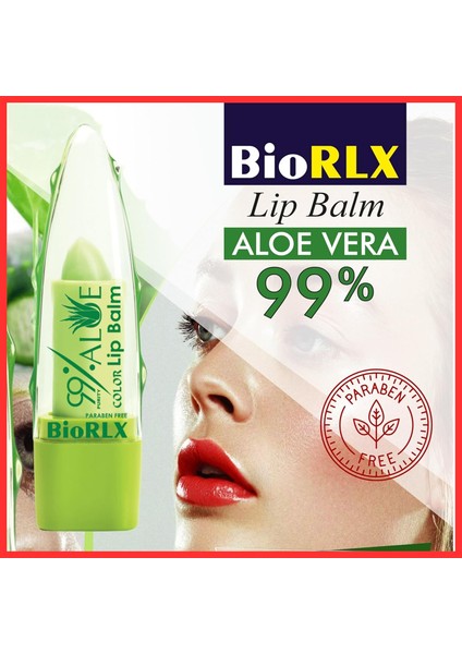 Biorlx%99 Saflıkta Aloe Vera Dudak Balsamı, Renkli, Nemlendirici Dudak Dolgunlaştırıcı, Sıcaklıkta Renk Değişimi, Ruj Uzun Ömürlü, Kadınlar Için Besleyici Aloe Vera