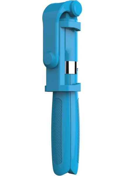 Uzaktan Kumandalı 2'si 1 Arada Tasarım Tripod Selfie Çubuğu Mavi