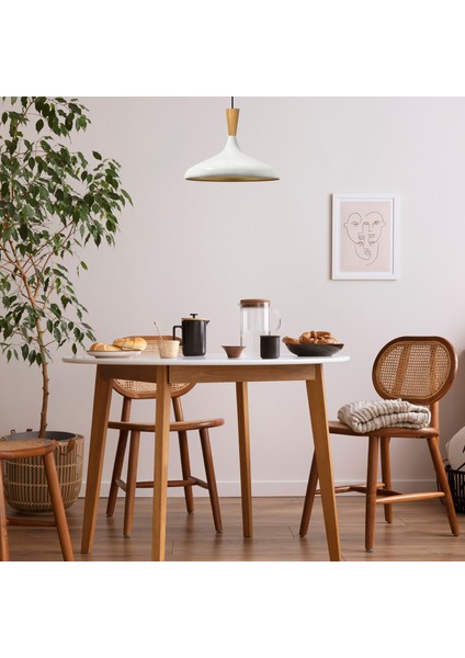 Champion Ahşap Huni Tekli Avize Sarkıt Salon Mutfak Cafe Butik Lamba Aydınlatma Avizeler