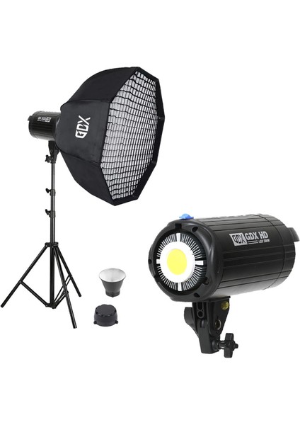 HD-200W + 120 Octagon Gridli Softbox Bebek Çekim Seti