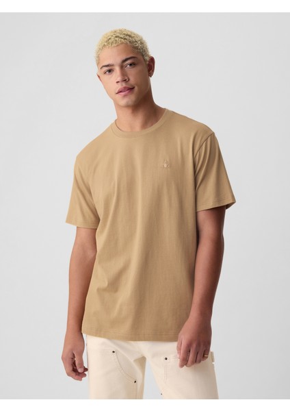 Erkek Kahverengi Brannan Bear Grafikli T-Shirt