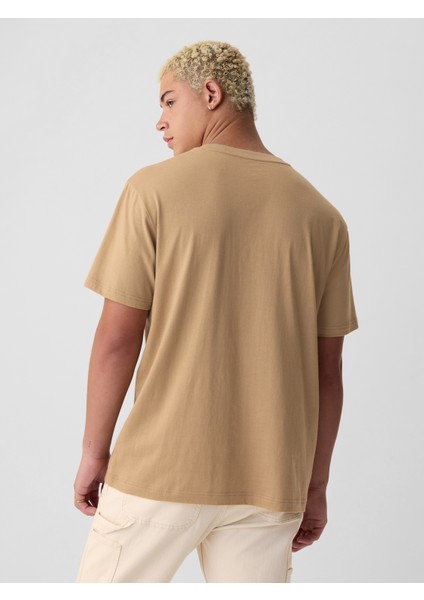 Erkek Kahverengi Brannan Bear Grafikli T-Shirt