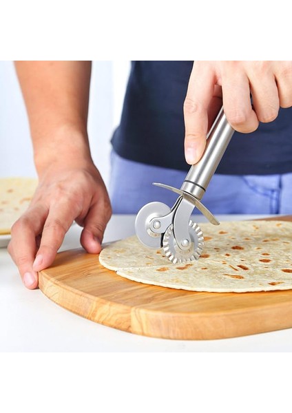 Hamur Bıçağı, Çift Başlıklı Pizza Hamur Bıçağı indirimleri
