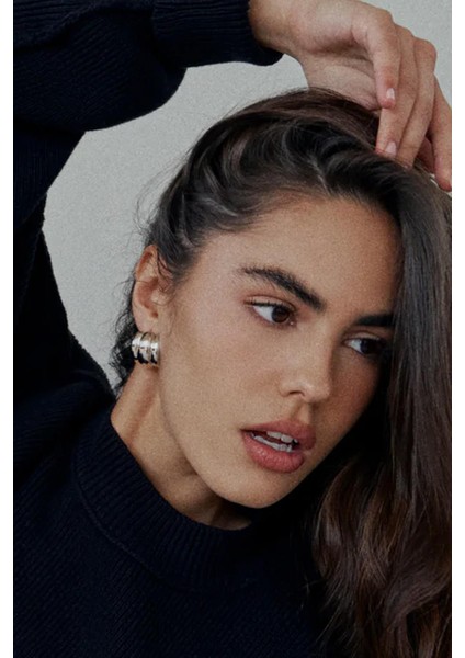 3 Küpe Görünümlü Modern Kadın Küpe fiyatları