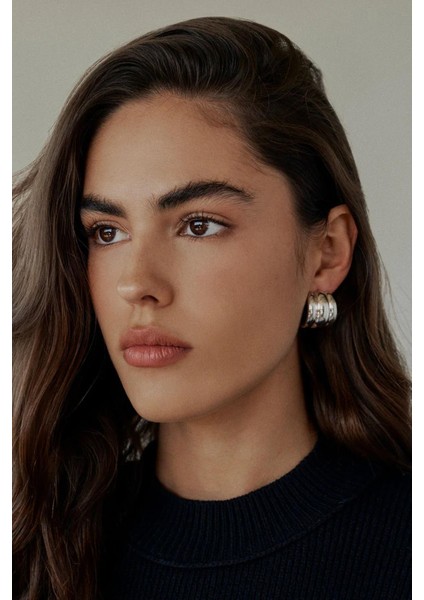 3 Küpe Görünümlü Modern Kadın Küpe modelleri