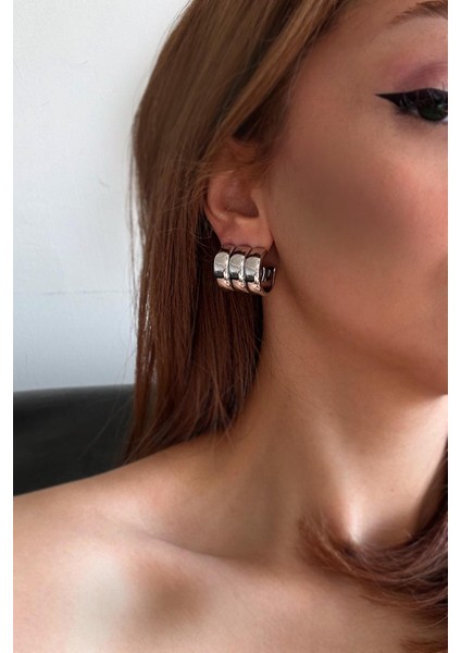 3 Küpe Görünümlü Modern Kadın Küpe fırsatları