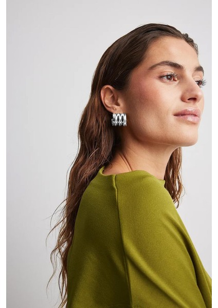 3 Küpe Görünümlü Modern Kadın Küpe indirimleri