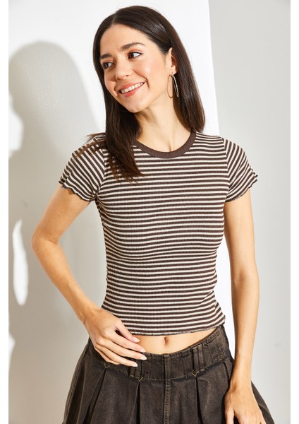 Kadın Çizgili Kaşkorse Bluz fiyatları