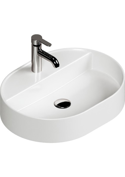 Aqua Bagno Bianzo Lavabo 55 x 42 Cm. Beyaz