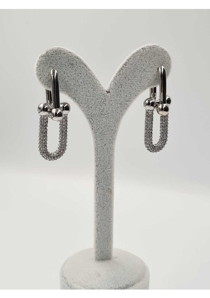 Gümüş Kaplama Zirkon Taşlı Tifany Küpe fiyatları