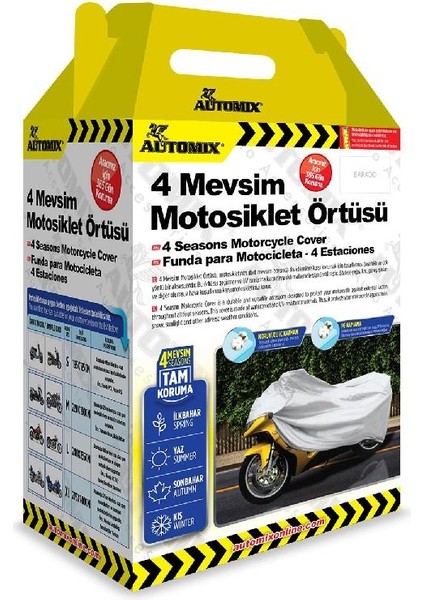 Automix 4 Mevsim Motosiklet Örtüsü Large