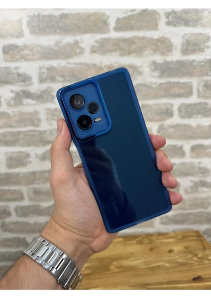 Vip Case Redmi Note 12 Pro |5g| Parlak Kamera ve Darbe Korumalı Kenarları Renkli Arkası Şeffaf  Berry Kılıf