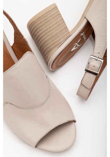 Kadın Deri Bilekten Bağlı Topuklu Sandalet 2745 Sandalet Sılvergrey 41 fırsatları