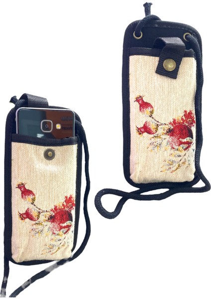 Dokuma Telefon Çantası – Askılı 10 x 21 cm