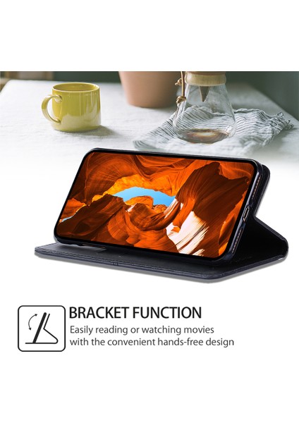 Xiaomi Poco F6 5g Folio Kılıf Kart Yuvaları ile Pu Deri Standı Manyetik Kapatma Telefon Kapağı-Siyah (Yurt Dışından) fırsatları