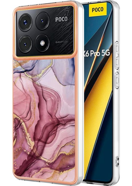 Xiaomi Poco X6 Pro 5g Tpu Kılıf Galvanik Kenar Telefon Kapağı-Gül Altın Için (Yurt Dışından)