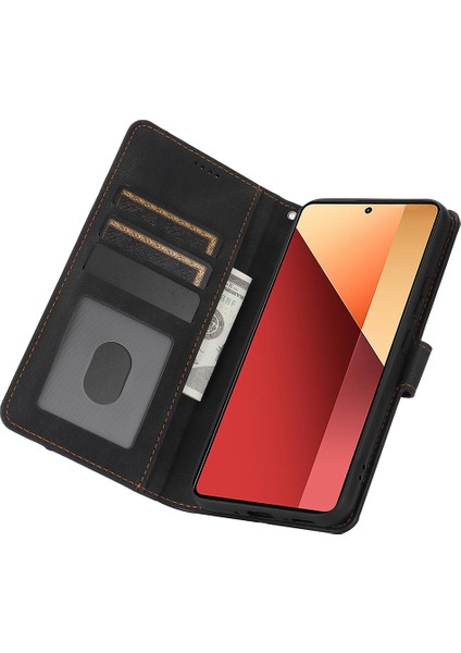 Xiaomi Redmi Note 13 Pro 5g Kılıfları Manyetik Toka Deri Cep Telefonu Kapağı-Siyah (Yurt Dışından) fiyatları