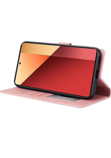 Xiaomi Redmi Note 13 Pro 5g Kılıfları Manyetik Toka Deri Cep Telefonu Kapağı-Pembe (Yurt Dışından) fırsatları