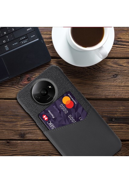 Xiaomi Poco C61 4g Koruyucu Kılıf Kart Yuvası Pu+Pc Telefon Kapağı-Gri (Yurt Dışından) fırsatları