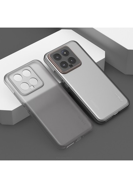 Xiaomi 14 Kılıf Yumuşak Tpu Şok Emici Telefon Kapağı-Şeffaf Siyah Için (Yurt Dışından)