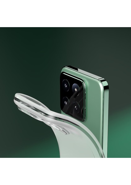 Xiaomi 14 Kılıf Yumuşak Tpu Şok Emici Telefon Kapağı-Şeffaf Siyah Için (Yurt Dışından) modelleri
