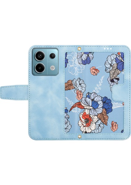 Xiaomi Redmi Note 13 Pro 5g Kılıf Çizilmez Pu Deri Telefon Kabuğu, Kart Tutuculu-Bebek Mavisi Için (Yurt Dışından) indirimleri