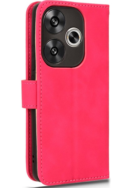 Xiaomi Poco F6 5g Kılıf Için Cilt Dokunmatik Duygu Deri Cüzdan Halkalı Telefon Kılıfı Kapak-Gül (Yurt Dışından)
