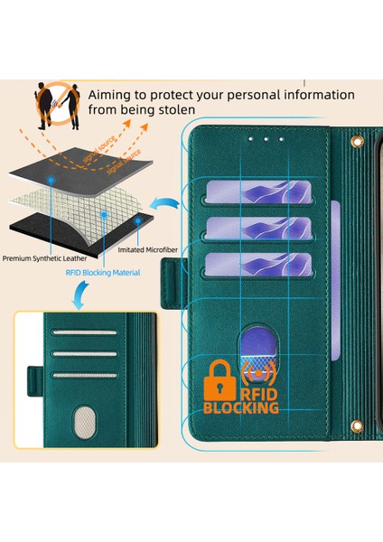 Xiaomi Redmi K60 Ultra Kılıf Cüzdan Standı Omuz Askılı Flip Telefon Kapağı-Yeşil (Yurt Dışından) fiyatları