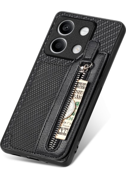 C1-04 Xiaomi Redmi Note 13 4g Cüzdan Kılıf Pu+Pc+Tpu Telefon Kılıfı Kickstand-Siyah (Yurt Dışından) indirimleri