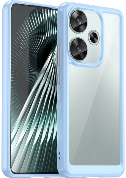 Xiaomi Poco F6 5g Kılıf Için Tpu + Akrilik Telefon Kabuğu Mobil Aksesuarları -Mavi (Yurt Dışından)