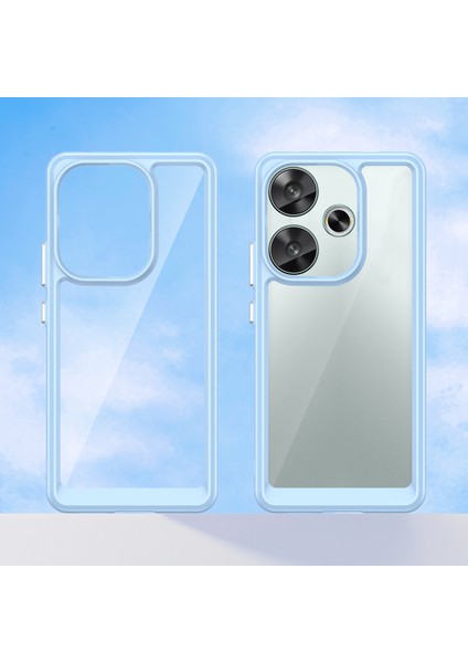 Xiaomi Poco F6 5g Kılıf Için Tpu + Akrilik Telefon Kabuğu Mobil Aksesuarları -Mavi (Yurt Dışından) fiyatları