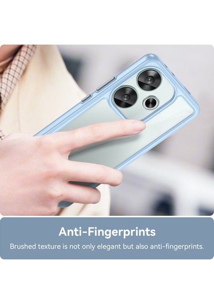 Xiaomi Poco F6 5g Kılıf Için Tpu + Akrilik Telefon Kabuğu Mobil Aksesuarları -Mavi (Yurt Dışından) indirimleri
