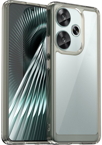 Xiaomi Poco F6 5g Kılıf Için Tpu + Akrilik Telefon Kabuk Mobil Aksesuarları -Şeffaf Gri (Yurt Dışından)