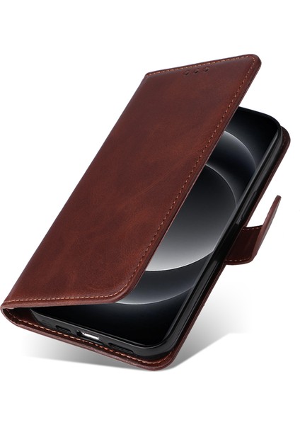Xiaomi 14 Ultra Kılıf Için 3 Yuva Tutucu Buzağı Dokusu Manyetik Toka Telefon Kapağı-Kahverengi (Yurt Dışından) indirimleri