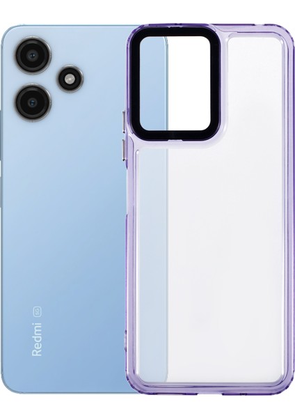 Xiaomi 12 5g Için Şeffaf Kılıf Pc+Tpu Düşmeyi Önleyici Telefon Kapağı-Şeffaf Mor (Yurt Dışından)