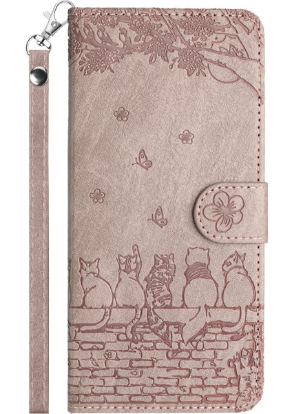 Xiaomi Redmi 13C 4g Kılıf Pu Deri Cüzdan Kapak Duvar Kedileri Desen-Dumanlı Mor Için (Yurt Dışından) fırsatları