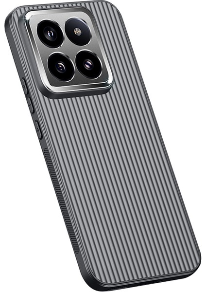 Xiaomi 14 Pro Telefon Kılıfı Için Pc + Tpu Çizilmez Metal Lens Çerçevesi Koruyucu Kapak-Siyah (Yurt Dışından)